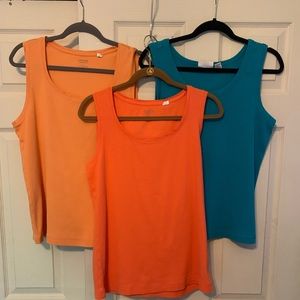 Chico’s tank tops, bundle of 3, size 3